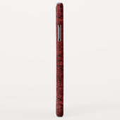 Coques Case-Mate iPhone Quadrados pequenos vermelho sobreposto encharcados (Dos/Droite)