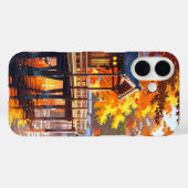 Coques Case-Mate iPhone Quai Lakeside d'automne (Verso (horizontal))