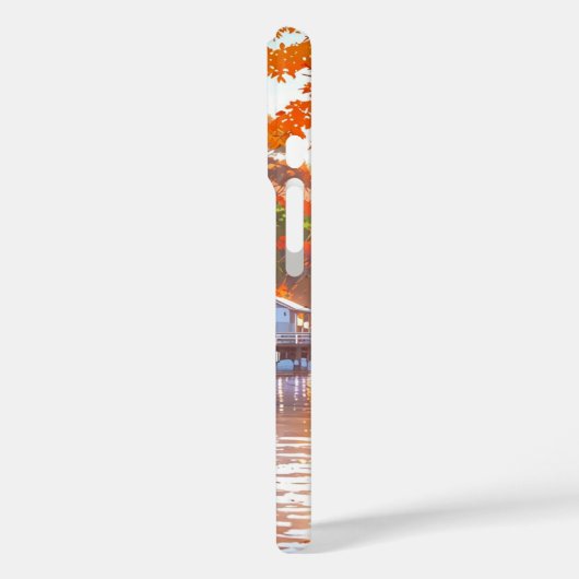 Coques Case-Mate iPhone Quai Lakeside d'automne (Verso / Gauche)