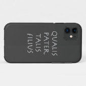 Coques Case-Mate iPhone Qualis pater talis filius (Dos (Horizontal))