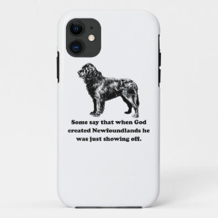 Coque Case-Mate Pour iPhone Quand Dieu a créé Newfoundlands