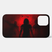 Coques Case-Mate iPhone Quand la nuit crie en rouge (Verso (horizontal))