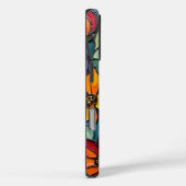 Coques Case-Mate iPhone Quartet en verre floral gras (Verso / Droite)