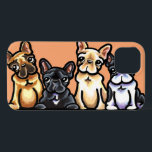 iPhone 13 Case Quartier de French<br><div class="desc">From Andie's original ink & colored pencil of 4 colors of French Bulldogs: fawn,  black,  cream et black/white. Great for Frenchie lovers.</div>