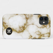 Coques Case-Mate iPhone Quarts modernes & Gold Stone Crystal Personnaliser (Dos (Horizontal))