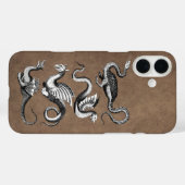 Coques Case-Mate iPhone Quatre Dragons Faux Cuir (Verso (horizontal))