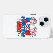 Coques Case-Mate iPhone quatre juillet (Verso (horizontal))
