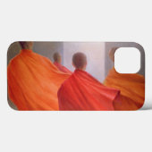 Coques Case-Mate iPhone Quatre moines sur les marches des temples (Verso (horizontal))