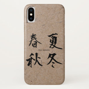 Case-Mate iPhone Case Quatre saisons en Kanji japonais sur papier artisa