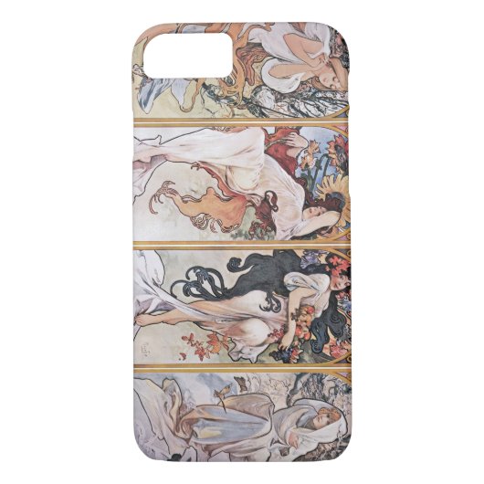 Coques Case-Mate iPhone Quatre Saisons, Mucha (Dos)