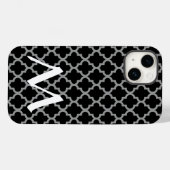 Coques Case-Mate iPhone Quatrefoil Black Marocain Moods (Verso (horizontal))