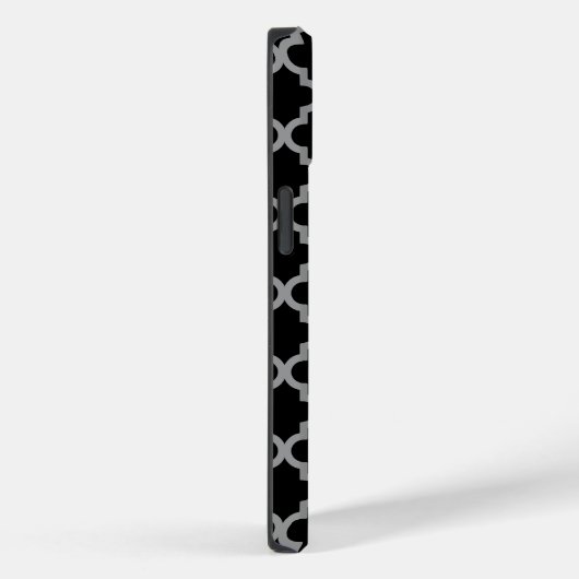 Coques Case-Mate iPhone Quatrefoil Black Marocain Moods (Verso / Droite)