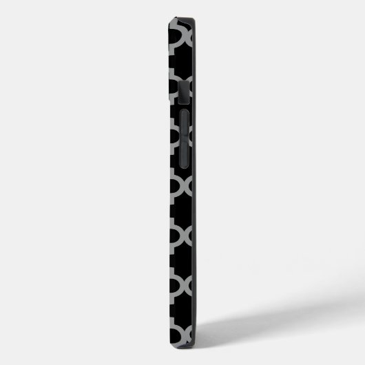 Coques Case-Mate iPhone Quatrefoil Black Marocain Moods (Verso / Gauche)