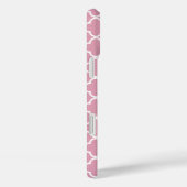 Coques Case-Mate iPhone Quatrefoil blanc rose (Verso / Droite)