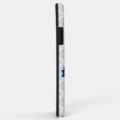 Coques Case-Mate iPhone Quatrefoil bleu personnalisé (Dos/Droite)