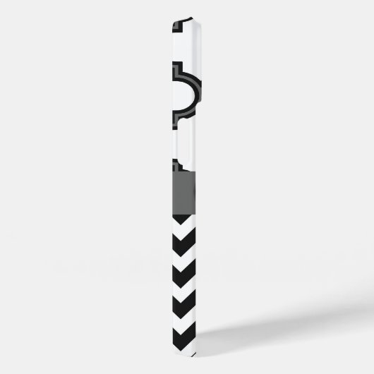 Coques Case-Mate iPhone Quatrefoil Chevron Monogram (Verso / Droite)