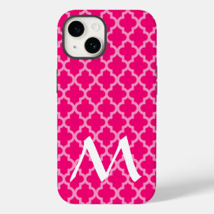 Coque Pour iPhone 14 Quatrefoil d'humeurs marocaines roses