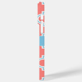 Coques Case-Mate iPhone Quatrefoil marocain rose et bleu (Verso / Gauche)