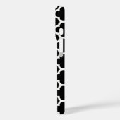 Coques Case-Mate iPhone Quatrefoil Motif noir et blanc Monogramme (Verso / Gauche)