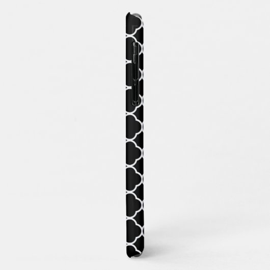 Coques Case-Mate iPhone Quatrefoil Noir Et Blanc, Trellis (Dos/Gauche)