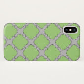 Coques Case-Mate iPhone Quatrefoil vert (Dos (Horizontal))