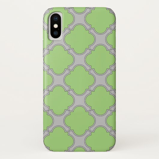 Coques Case-Mate iPhone Quatrefoil vert (Dos)
