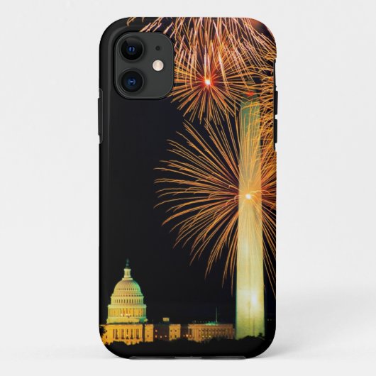 Coques Case-Mate iPhone Quatrième de juillet, affichage de feu d'artifice, (Dos)