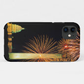 Coques Case-Mate iPhone Quatrième de juillet, affichage de feu d'artifice, (Dos (Horizontal))