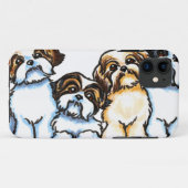 Coques Case-Mate iPhone Quatuor Shih Tzu (Dos (Horizontal))