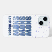 Coques Case-Mate iPhone Que La Neige Arrive (Verso (horizontal))