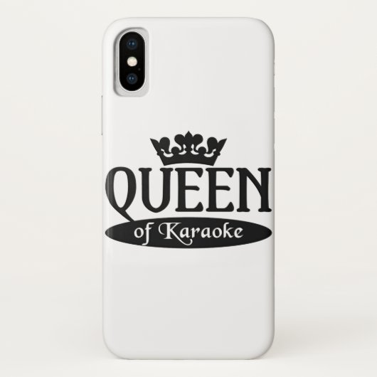 Coques Case-Mate iPhone Queen of Karaoke iPhone 4 Case-Mate, personnaliser (Dos)