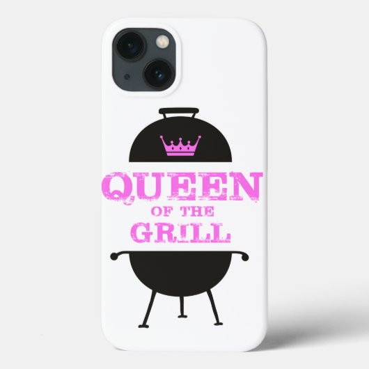 Coques Case-Mate iPhone Queen Of The Grill, Couronne Rose (Verso)
