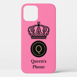Case-Mate iPhone Case Queen's Phone Arrière - plan rose Monogramme perso