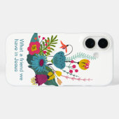 Coques Case-Mate iPhone Quel ami nous avons en Jésus Abstrait Floral (Verso (horizontal))