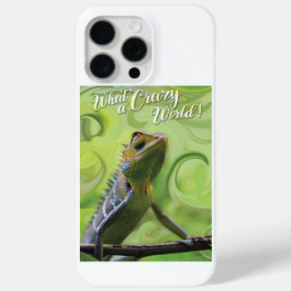 Coque iPhone 15 Pro Max Quel monde fou - Un Lizard spécial