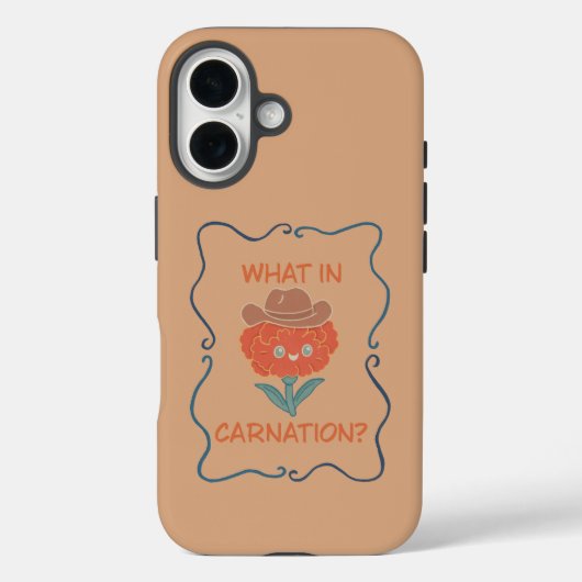 Coques Case-Mate iPhone Quel œillet drôle de cow-boy fleur (Verso)