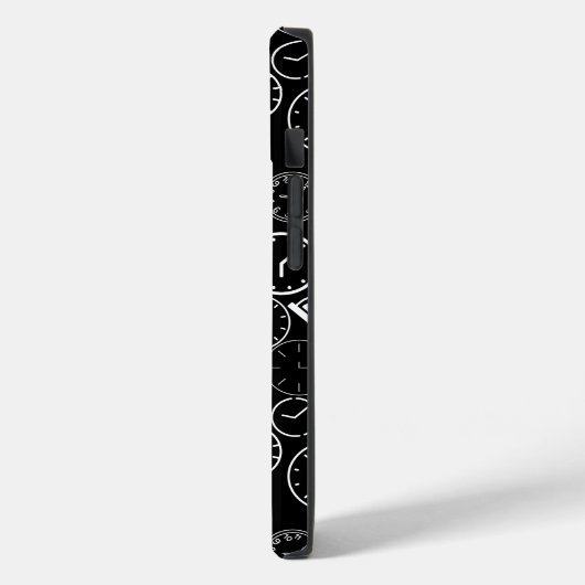 Coques Case-Mate iPhone Quelle heure est-il.b L Black BG (Verso / Gauche)