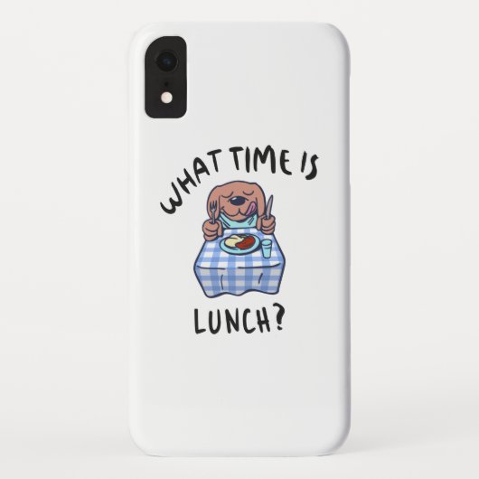 Coques Case-Mate iPhone Quelle heure est le déjeuner (Dos)