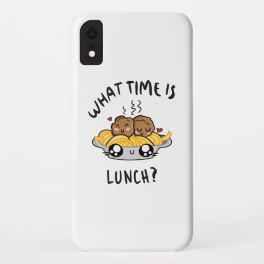 Coques Case-Mate iPhone Quelle heure est le déjeuner (Dos)