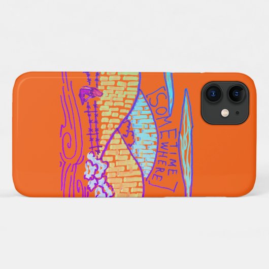 Coques Case-Mate iPhone Quelque part / Parfois (Dos (Horizontal))