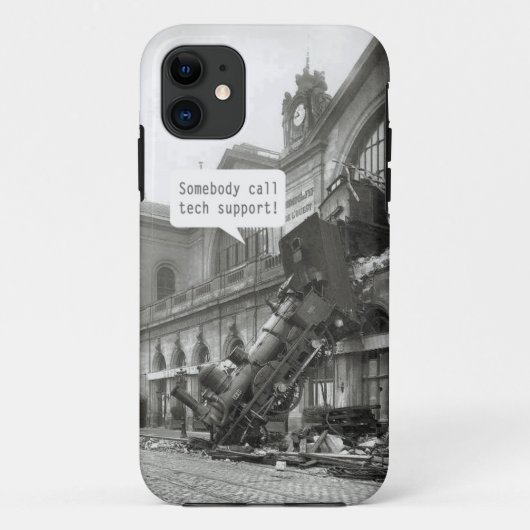 Coques Case-Mate iPhone Quelqu'un Appelle Tech Support Catastrophe Ferrovi (Dos)