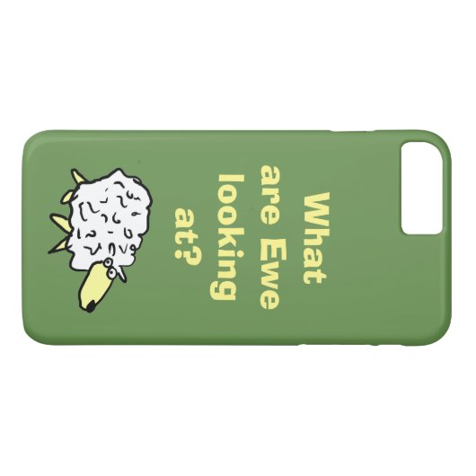 Coques Case-Mate iPhone Qu'est-ce que "ewe" regarde ? (Dos (Horizontal))