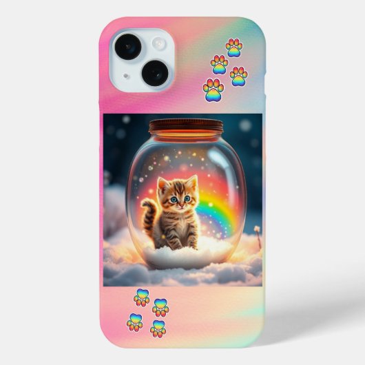 Coques Case-Mate iPhone Quête de chaton cosmique (Verso)