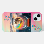 Coques Case-Mate iPhone Quête de chaton cosmique (Verso (horizontal))