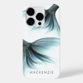 Coques Case-Mate iPhone Queue Mermaid Luxe | Seafoam Mint Green Aqua Custo (Verso)