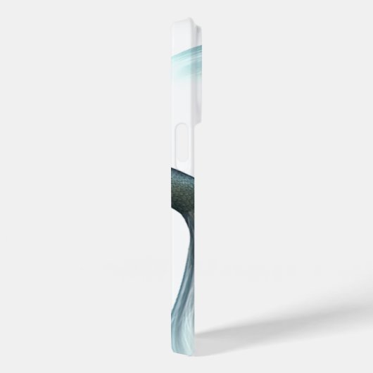 Coques Case-Mate iPhone Queue Mermaid Luxe | Seafoam Mint Green Aqua Custo (Verso / Droite)