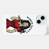 Coques Case-Mate iPhone "Qui est le prochain ?" iPhone 15 de la femme au f (Verso (horizontal))