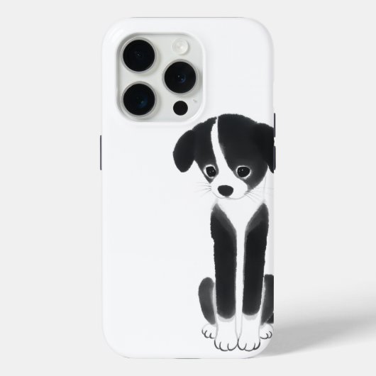 Coques Case-Mate iPhone Quiet Companion – Zen Ink Puppy (Verso)
