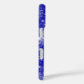 Coques Case-Mate iPhone Quinceanera royal bleu argent parties scintillant  (Verso / Droite)