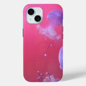 Coques Case-Mate iPhone Quirky Jellyfish in the Pink Water (Verso)